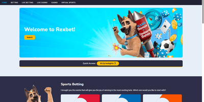 Rexbet sitevoorbeeld