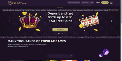 معاينة Royal Bet للموقع