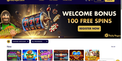 Ruby Vegas websted forhåndsvisning