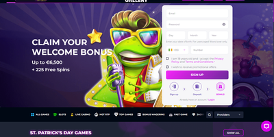 معاينة Slots Gallery للموقع