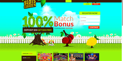 Slots Garden webbplatsförhandsvisning