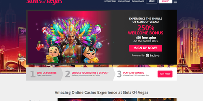 Slots of Vegas webbplatsförhandsvisning