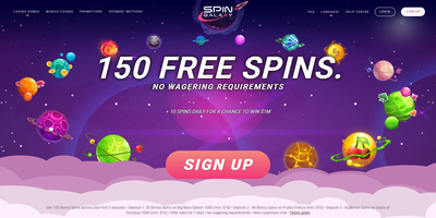 Spin Galaxy nettsted forhåndsvisning
