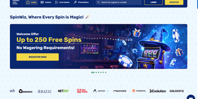 معاينة Spinwiz للموقع