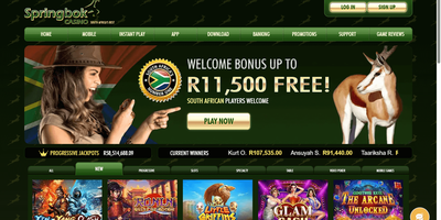 Springbok websted forhåndsvisning