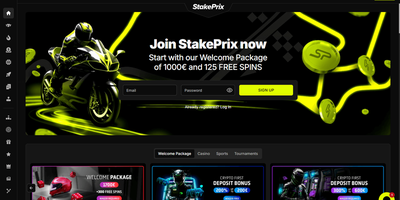 StakePrix websted forhåndsvisning