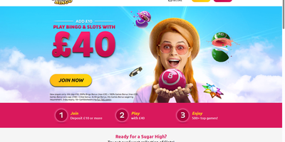 Sugar Bingo nettsted forhåndsvisning