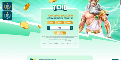 معاينة Tehokasino للموقع