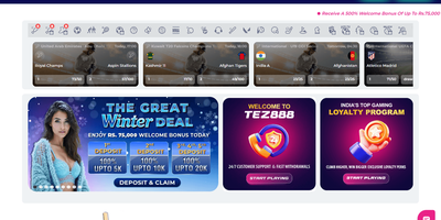 Tez888 websted forhåndsvisning