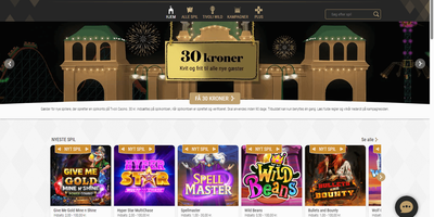 Tivoli Casino DK websted forhåndsvisning