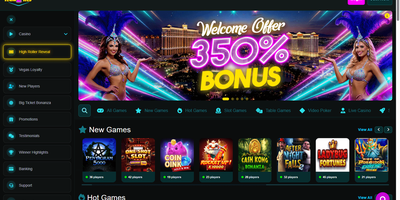 Vegas2Web predogled spletnega mesta