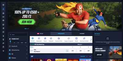 Vegas Hero websted forhåndsvisning