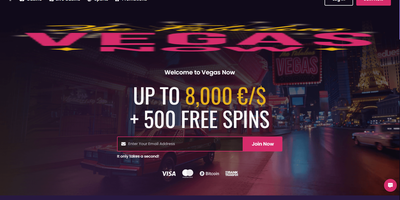 Vegas Now nettsted forhåndsvisning