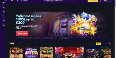 VegasParadise nettsted forhåndsvisning