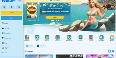 Welle websted forhåndsvisning