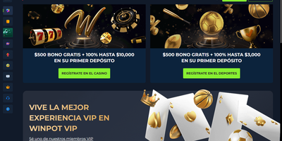 Winpot nettsted forhåndsvisning
