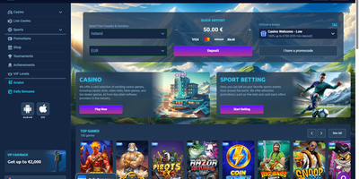 Wintopia websted forhåndsvisning