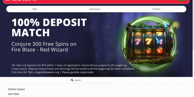 Wiz Slots nettsted forhåndsvisning