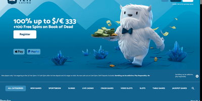 Yeti nettsted forhåndsvisning